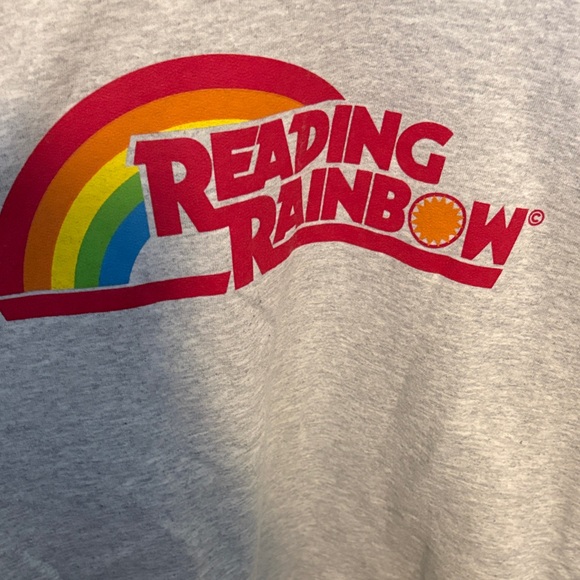 Reading Rainbow Heather Gray Sweatshirt - Picture 2 of 6